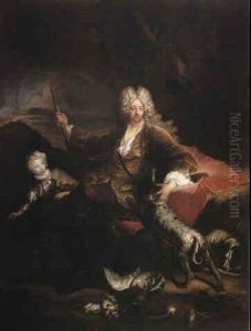 Portrait Of The Marchese Paolo Corbelli by Antoine Pesne