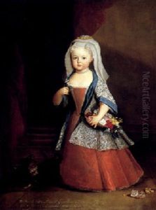 Portrait Of Leopoldine Marie, Markgrafin Von Brandenberg Schwedt (1716-1782) Portrait Of Leopoldine Marie, Markgrafin Von Brandenberg Schwedt (1716-1782)
