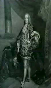 Portrait Presume Du Duc D'arjou by Antoine Pesne