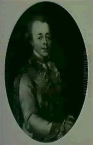 Portrait Of Paul I, Czar Of Russia by Antoine Pesne