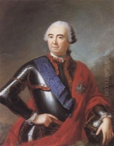 Portrait Of The Marquis De Montcalm Wearing The Sash And    Star Of The French Order Of Saint-esprit