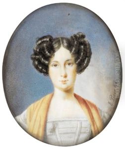 Bildnis Einer Jungen Dame Mit Dunklem Haar