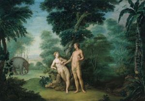 Adam Und Eva Im Paradies