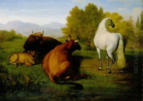 A Grey And Cows In A Field - view 1