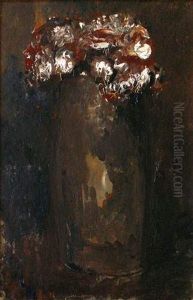 Vase De Fleurs by Adolphe Peterelle