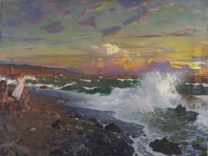 Glorious Sunset by Grigory Mikhailovich Bobrovsky