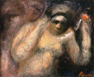 Femme Au Collier (isadora Duncan?) by Adolphe Peterelle