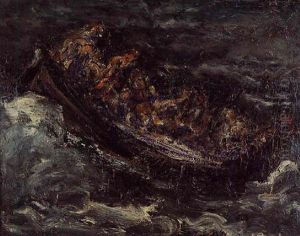 Barque En Mer by Adolphe Peterelle