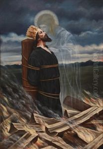 Upaleni Mistra Jana Husa by Karel Peterka