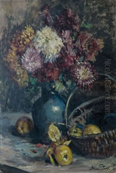 Blumenstrauss Mit Apfelkorb - view 1