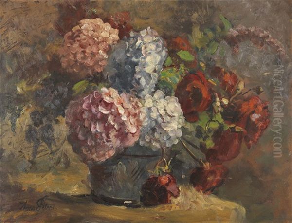 Hortensien Und Rosen - view 1