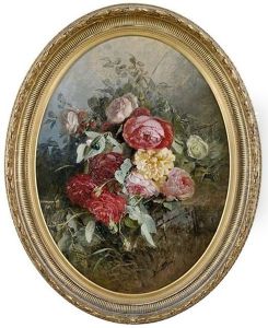 Prachtiges Blumenbouquet Mit Pfingstrosen by Anna Peters