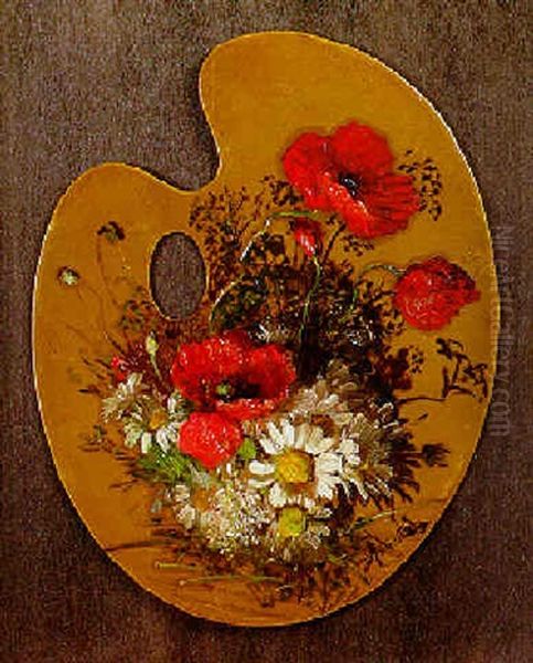 Stilleben Mit Mohnblumen Und Margeriten - view 1
