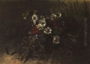 Die Ersten Fruhlingsboten Am Waldrand by Anna Peters