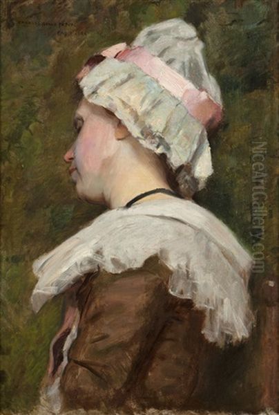French Woman In Bonnet - view 1