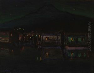 Houseboats In Moonlight, Greenbrae