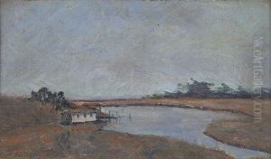 Fishing Shack And Pier On An Inlet, California by Constance Peters