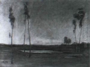 Tonalist Sunset by Constance Peters