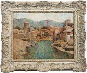 Alte Brucke In Mostar by Spiro Bocarie