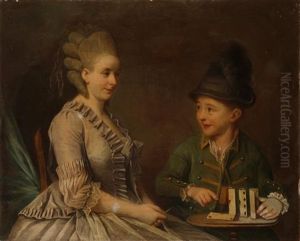 Les Joueurs De Cartes by Johann Anton de Peters