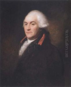 Portrait Of A Gentleman Wearing A Brown Coat With A White Stock