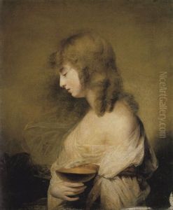 Portrait Of Miss Mortimer As Hebe by Rev. Matthew William Peters