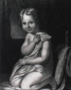 A Portrait Of A Young Girl by Rev. Matthew William Peters