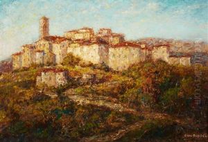 View Of An Italian Village (pitigliano, Tusca by Pieter Francis Peters