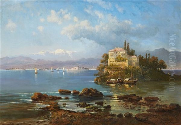 View Of The Lago Maggiore With The Island Of - view 1