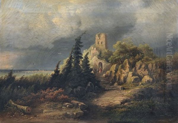 Gewitterlandschaft Mit Blick Zur Insel Reichenau (?) - view 1