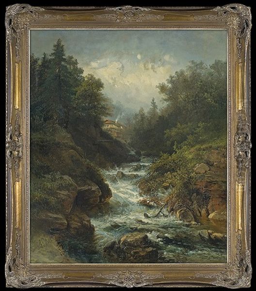 Stream In The Mountains - view 1