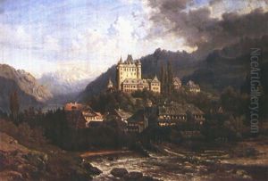 Ansicht Der Burg Thun