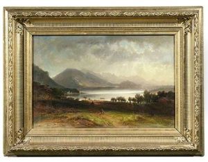 Blick Auf Den Chiemsee Und Die Umgebende Landschaft