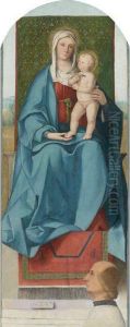 The Madonna And Child Enthroned With A Donor by Boccaccio Boccaccino