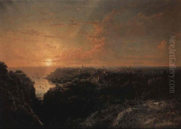 The Rocher Of Monaco From La Turbie - view 1