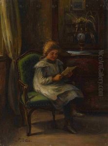 Lesendes Madchen by Pietronella Peters