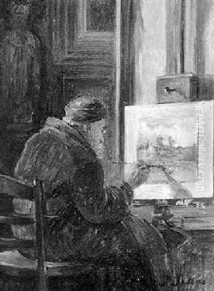 Blick In Das Atelier Eines Malers - view 1