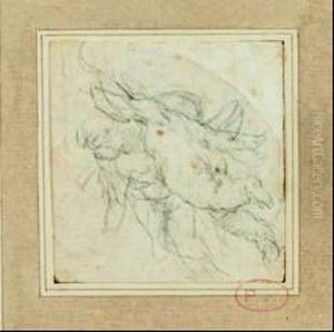 Deux Etudes De Putti by Camillo Boccaccino