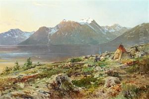 Lyngenfjord Ved Midnattssol