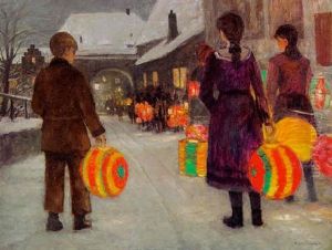 Laternenumzug Im Schnee