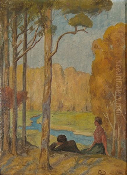Paar In Landschaft - view 1
