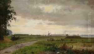 Enghavevej Mod Gl. Jernbanevold by Edvard Frederik Petersen