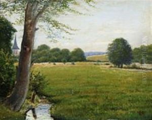 Landskab I Nordsjaelland by Edvard Frederik Petersen
