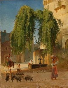 Street Scene In Frascati, Italy
