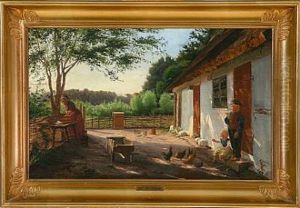 Farm Exterior From Zealand, Denmark