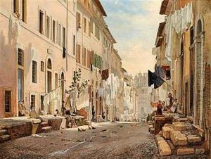 Gadeparti Fra Rom. Via Della Purificazione Set Mod Piazza Barberini, Vasketojet Torres Gadeparti Fra Rom. Via Della Purificazione Set Mod Piazza Barberini, Vasketojet Torres