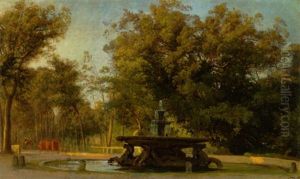 Gejstlige Pa Spadseretur I Haven Ved Villa Borghese Gejstlige Pa Spadseretur I Haven Ved Villa Borghese