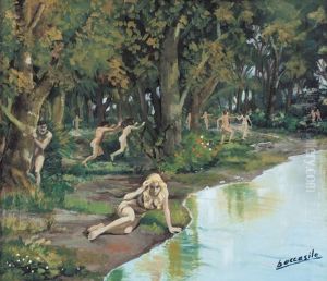 Lungo Il Fiume by Gino Boccasile