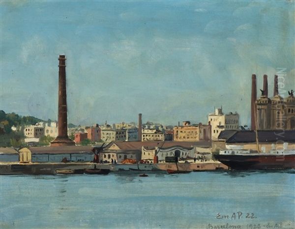 Harbour Scene From Barcelona - view 1