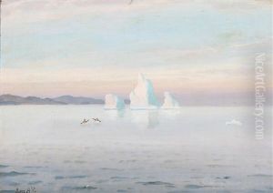 View From The Disko Bay With Two Seal Catchers View From The Disko Bay With Two Seal Catchers